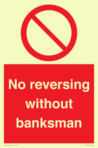 No reversing without banksman